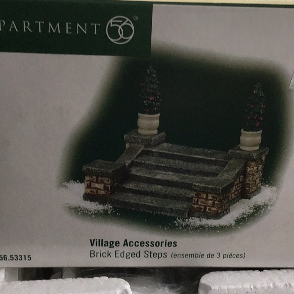 Dept 56 Brick Edged Steps